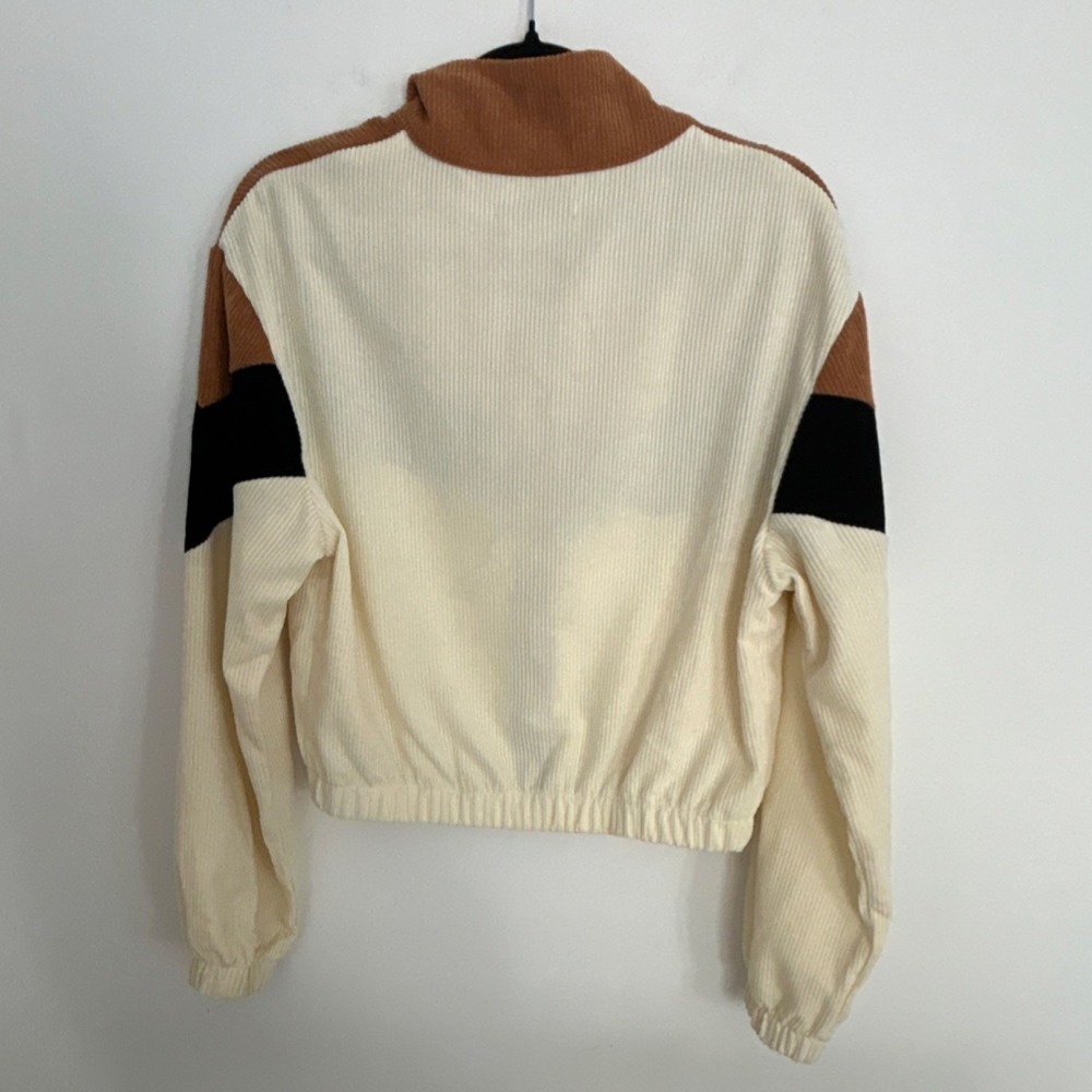 SHEIN Women's Colorblock Full Zip Short Jacket Long Sleeve Size S - Picture 3 of 4